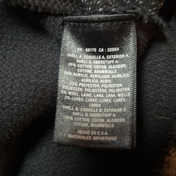 Cartonnier metallic contrast gray and black snap front blazer,cozy & stretchy - Picture 11 of 11